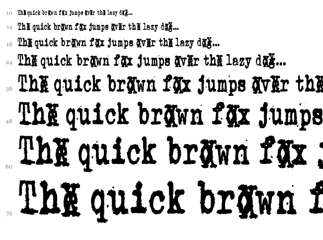 Zombie Queen font waterfall